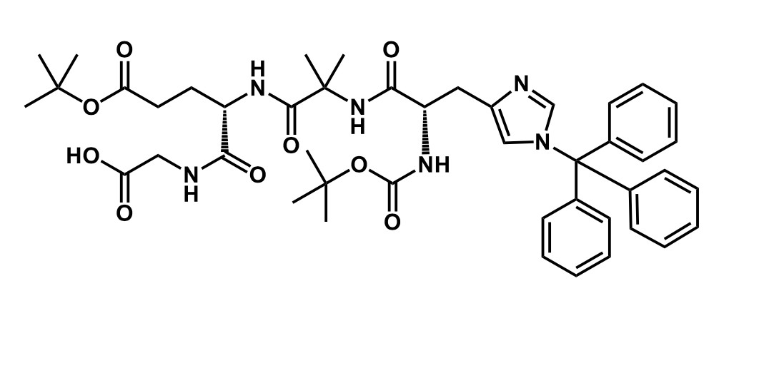 Boc-His(Trt)-Aib-Glu(OBtu)-Gly-OH